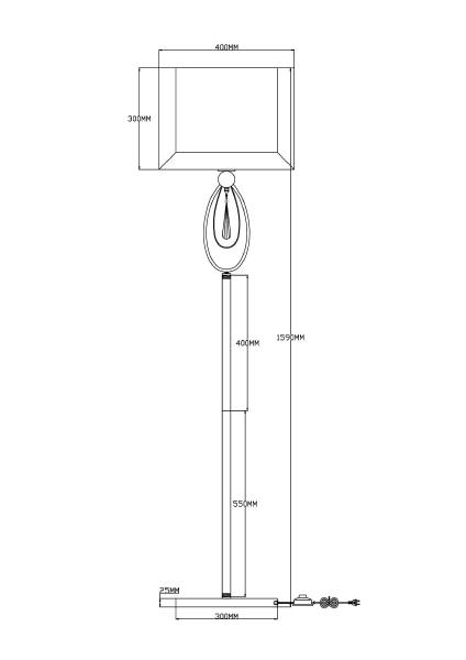 Торшер Dark V2581-1F