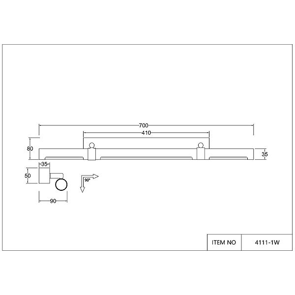 Светильник потолочный Cuero 4111-1W