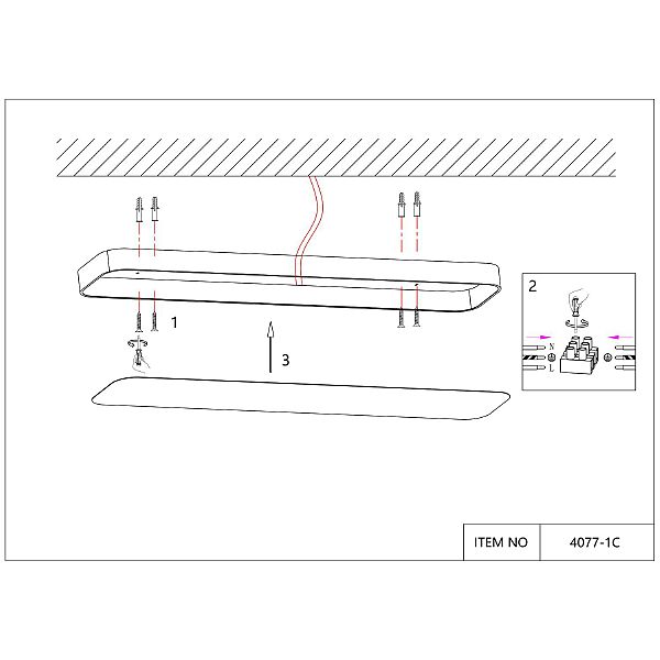 Светильник потолочный Piano 4077-1C