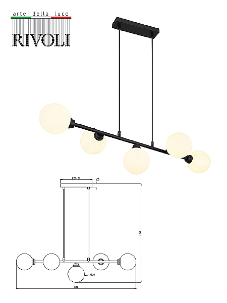 Подвесная люстра Evette 3134-310