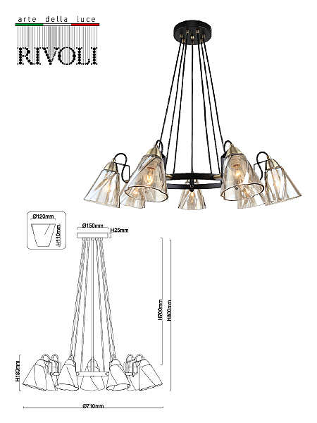 Подвесная люстра Cathy 5106-307