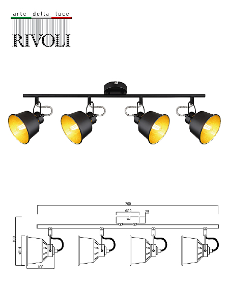 Светильник спот Evelyn 7064-704