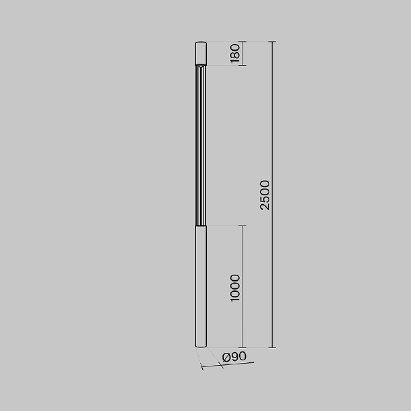 Уличный наземный светильник Mill O427FL-L30GF3K