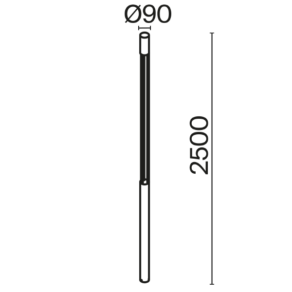 Уличный наземный светильник Mill O427FL-L30GF3K