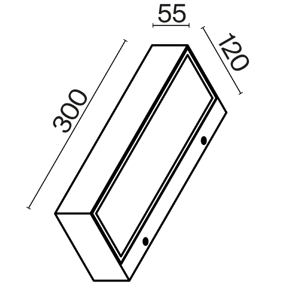 Настенный светильник Lot O428WL-L20W3K