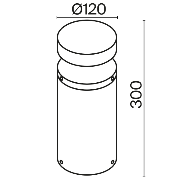Уличный наземный светильник Olten O591FL-L12GF3K