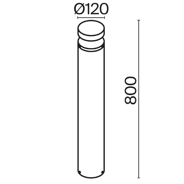 Уличный наземный светильник Olten O591FL-L12GF3K1