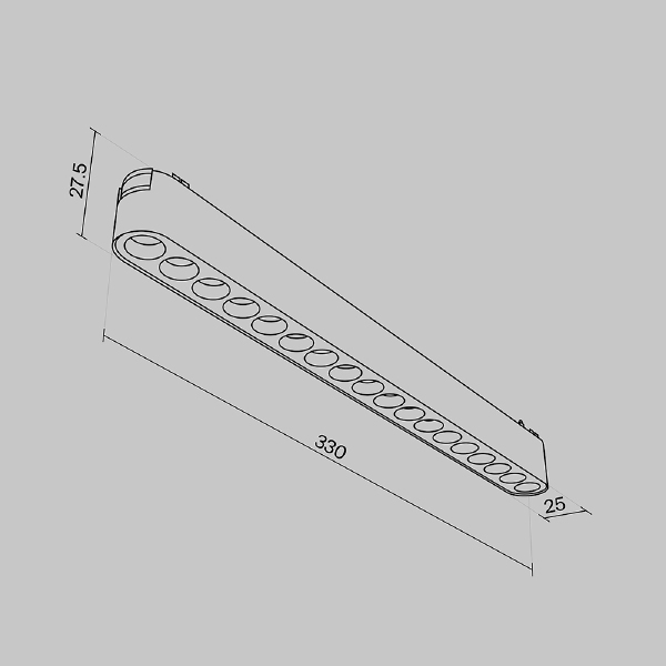 Трековый светильник POINTS Radity TR082-1-18W4K-M-W