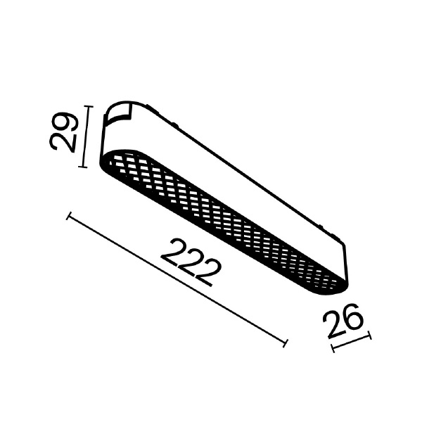 Трековый светильник BASIS grid Radity TR084-1-12W3K-W