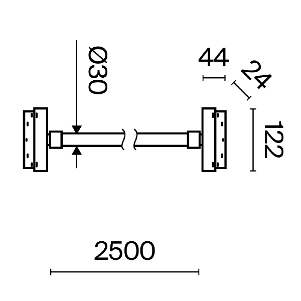 Трековый светильник Tau Exility TR101-2-50W3K-B