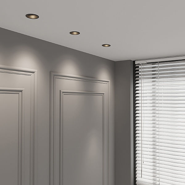 Встраиваемый светильник Hide 25008/01 GU10 чёрный