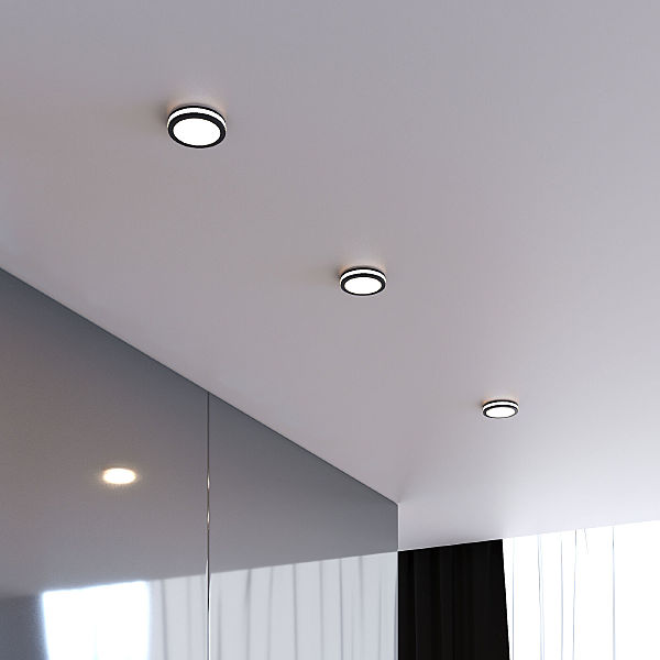 Встраиваемый светильник Aster DSKR80 5W 3300K чёрный