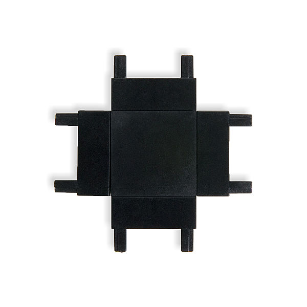 Коннекторы Flat Magnetic Flat Magnetic Четырёхсторонний соединитель для накладного шинопровода (чёрный) 85003/00
