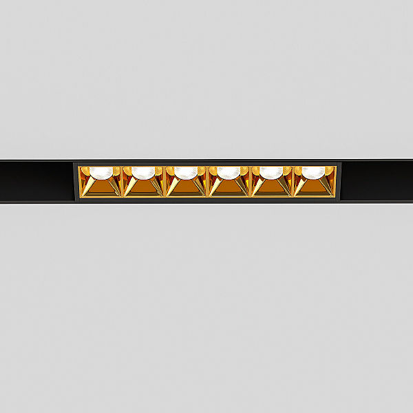 Трековый светильник Slim Magnetic Slim Magnetic Трековый светильник 6W 4000K Artas (чёрный/золото) 85101/01