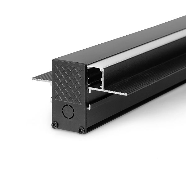 Шинопровод Slim Magnetic Slim Magnetic Шинопровод встраиваемый с местом под светодиодную ленту (чёрный) (2м) 85132/00
