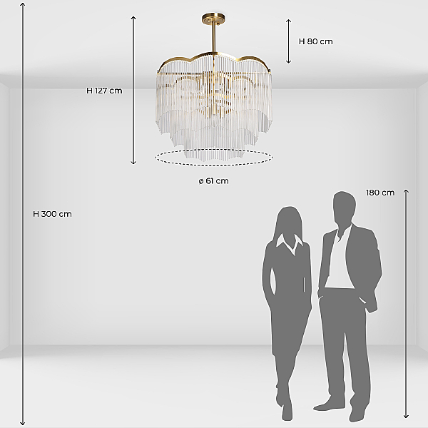 Люстра на штанге Лавиния 443011409