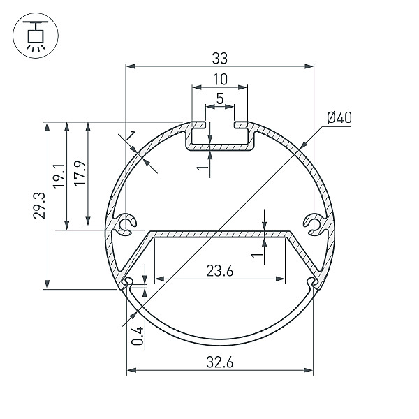Профиль Sl-Round 020473