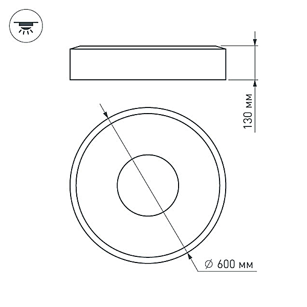 Светильник потолочный Tor Ring 022137(1)