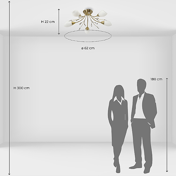 Потолочная люстра Нежность 356012905