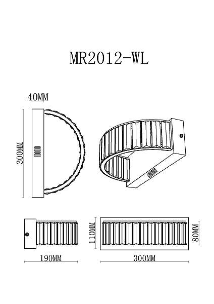 Настенное бра Irina MR2012-WL