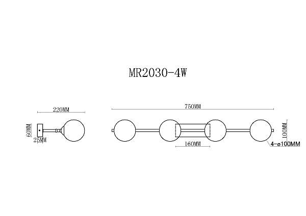 Настенное бра Valency MR2030-4W