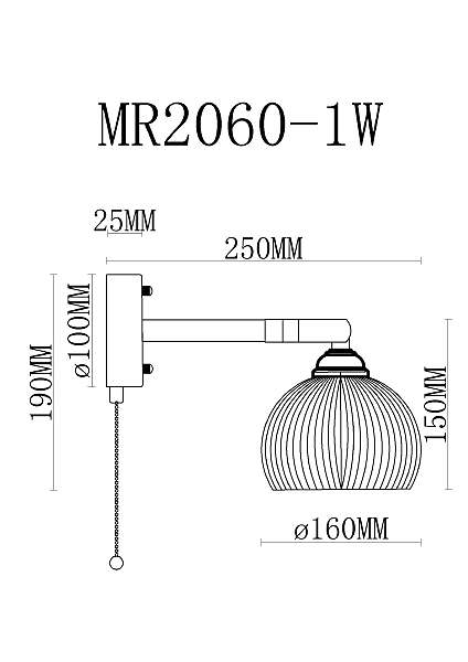 Настенное бра Natalie MR2060-1W