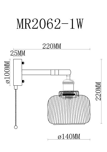 Настенное бра Natalie MR2062-1W