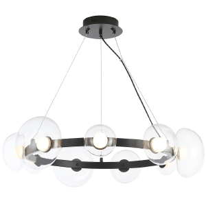 Подвесная люстра Bosque BOSQUE SP9 BLACK/TRANSPARENT