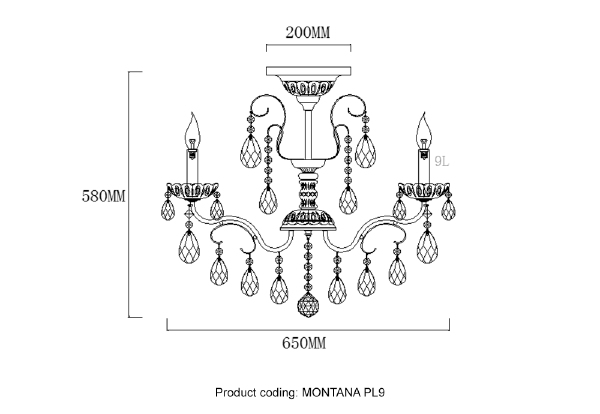 Потолочная люстра Montana MONTANA PL9