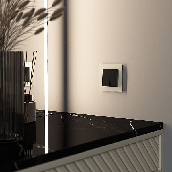 Рамка Werkel W0013111/ Рамка на 1 пост Senso (шампань, стекло soft-touch)