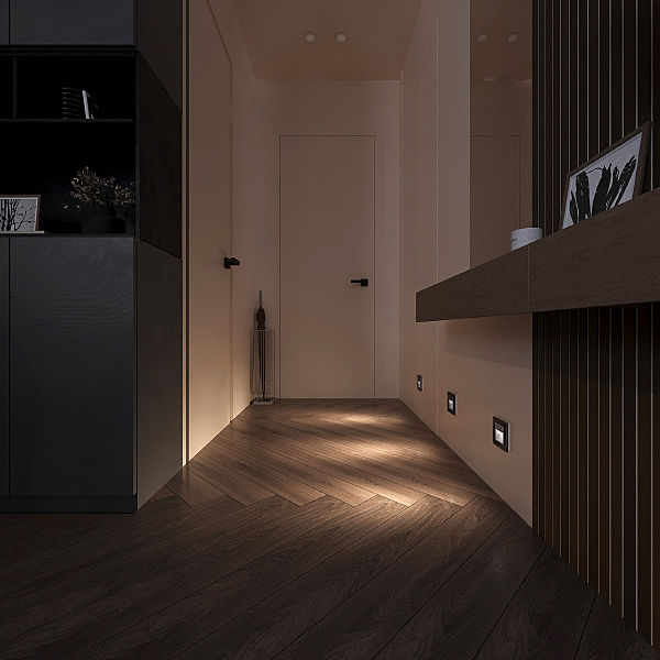 Встраиваемый светильник Werkel W1154606/ Встраиваемая LED подсветка три режима с датчиком движения (серебряный)