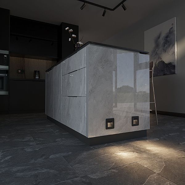 Встраиваемый светильник Werkel W1154608/ Встраиваемая LED подсветка три режима с датчиком движения (черный матовый)