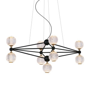 Подвесная люстра Elliot Diamante MD20022005-9B black/chrome