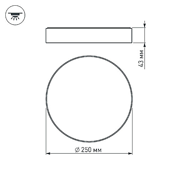 Накладной светильник Rondo 022233