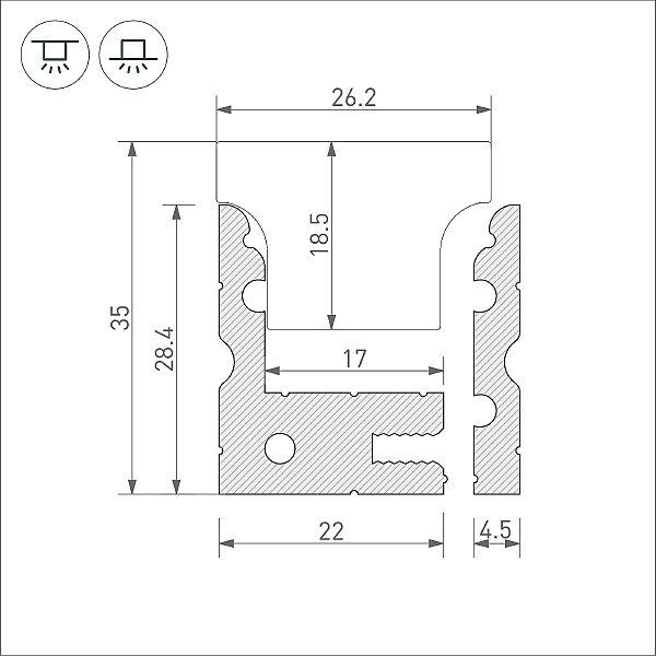 Профиль Arlight 038356