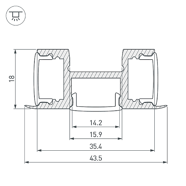 Профиль Arh-Tri-D 018829