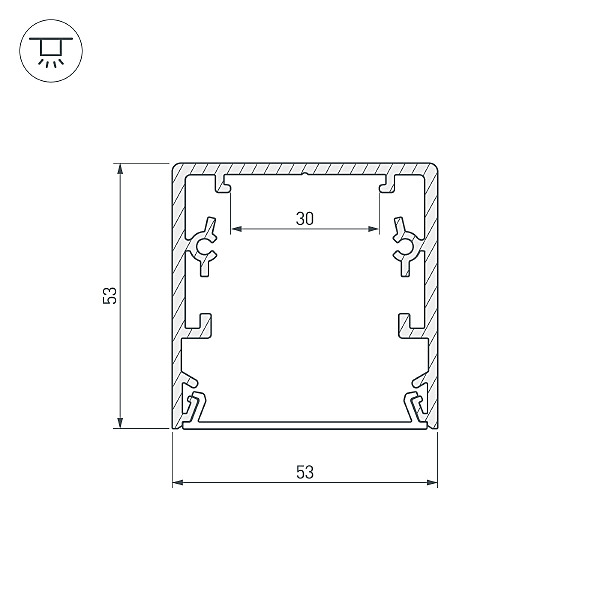 Профиль Линейный Свет 016989