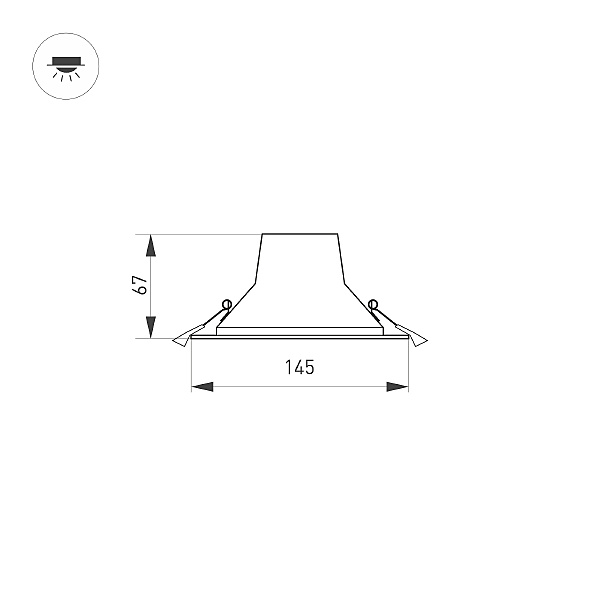 Встраиваемый светильник Arlight 032432