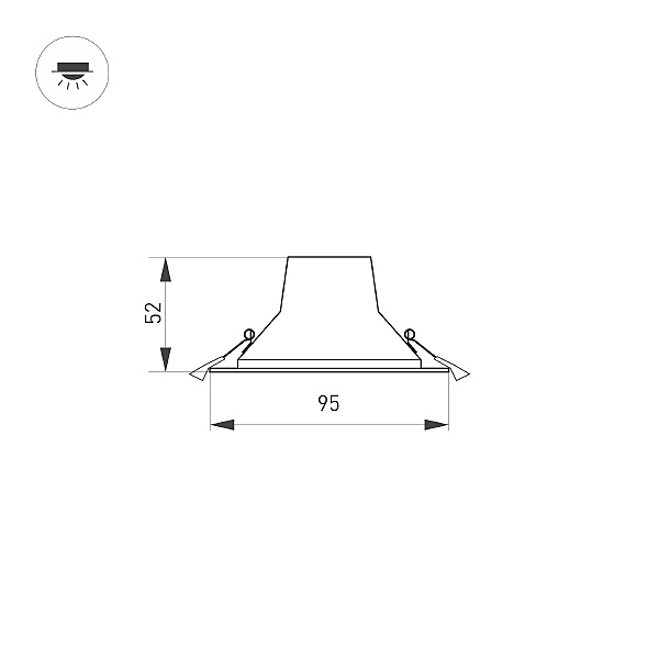 Встраиваемый светильник Arlight 032430
