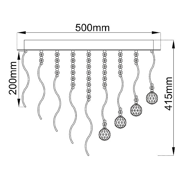 Люстра каскадная Chiaro Бриз 464016518