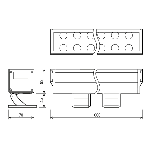 Прожектор уличный Line Wallwasher 023638