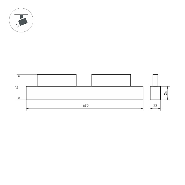 Трековый светильник Arlight 035567