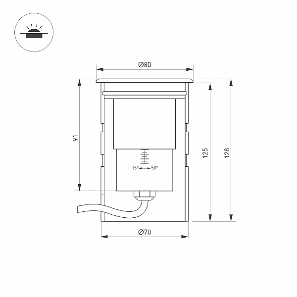 Уличный встраиваемый Arlight 028065