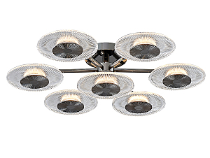 Потолочная люстра 4540 4547/PL black glossy