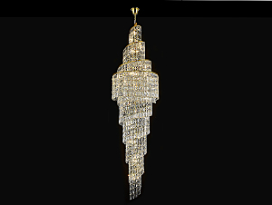 Люстра каскадная 8240 8246/C gold NEW