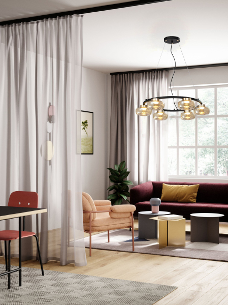 Подвесная люстра Madison 0702CL-6BK