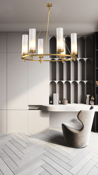 Подвесная люстра Madison 0882CL-6GD