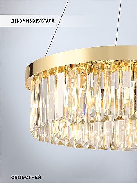 Подвесная люстра Daneil LH0057/8P-GD-CL