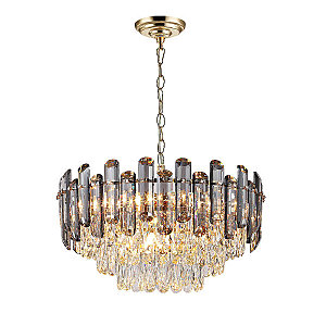 Подвесная люстра Iterri LH0061/10P-GD-SMK-CL