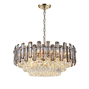 Подвесная люстра Iterri LH0061/12P-GD-SMK-CL